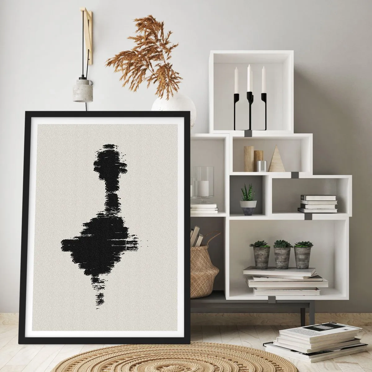 Poster in einem schwarzem Rahmen - Schwingungen der Fantasie - 30x40 cm