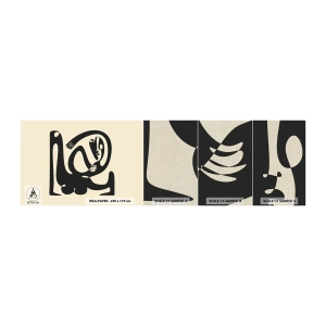 Fototapeten Muster Premium Sand - Fast wie Picasso - Abstraktion, Stück, Grafik - 100x30 cm