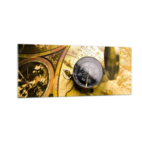 Glasbild - Bild auf glas - Oder vielleicht bis ans Ende der Welt? - 100x40 cm