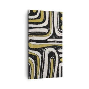 Bild auf Leinwand - Leinwandbild - Komposition: Straßen und Gassen - 55x100 cm