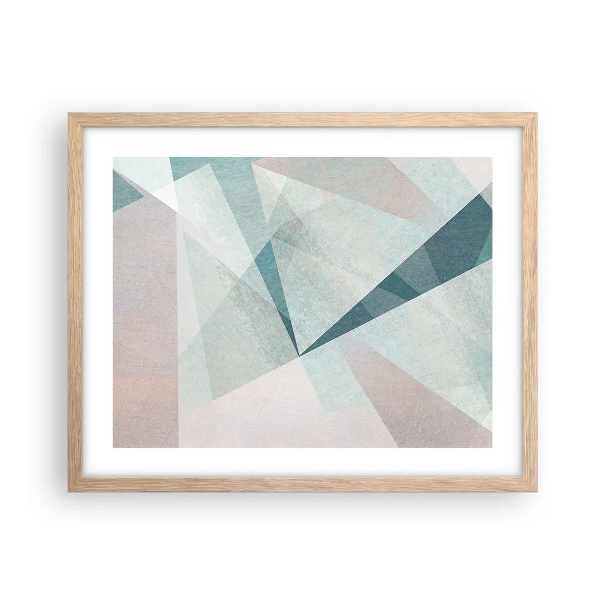 Poster in einem Rahmen aus heller Eiche - Einfach aber dynamisch - 50x40 cm