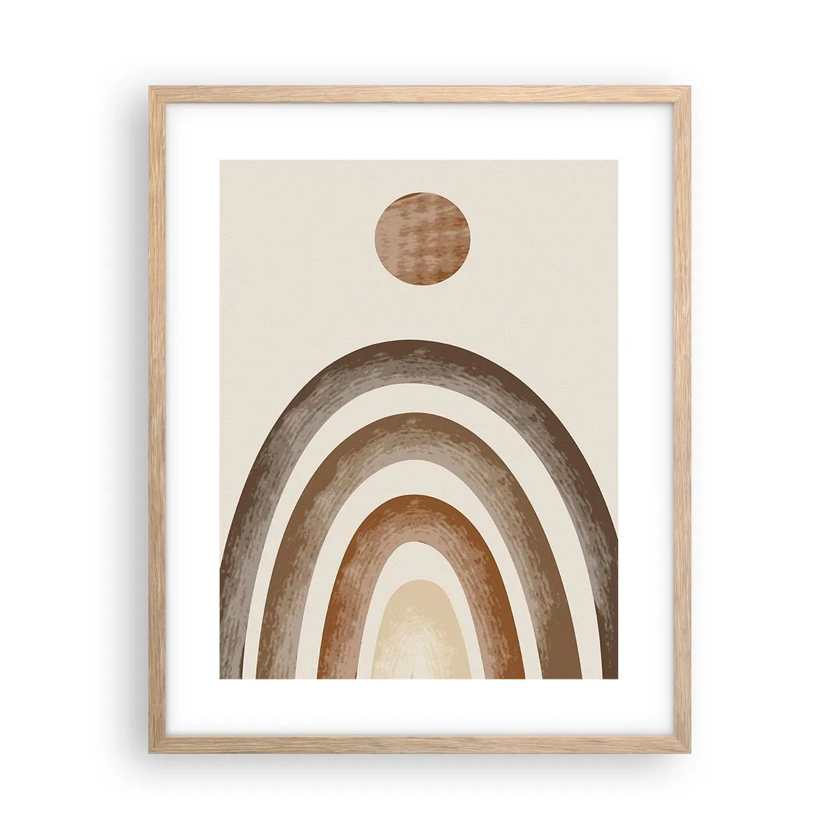 Poster in einem Rahmen aus heller Eiche - In einer weit entfernten Galaxie - 40x50 cm