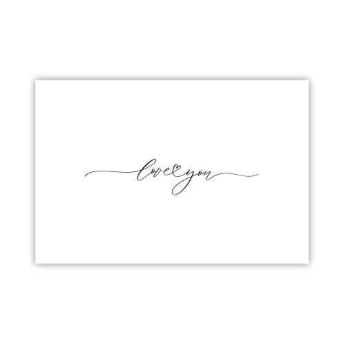 Poster - Schwarz auf weiß - 91x61 cm