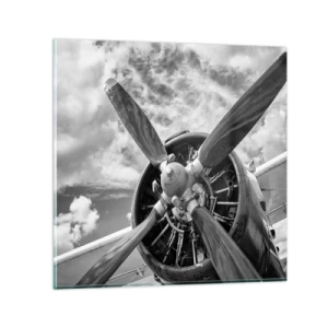 Glasbild - Bild auf glas - Eroberer der Lüfte - 30x30 cm