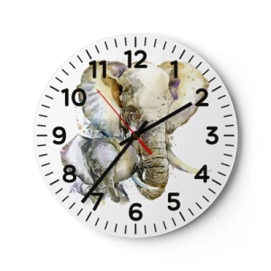 Wanduhr - Glasuhr - Mama ist kein Zuhause - 30x30 cm