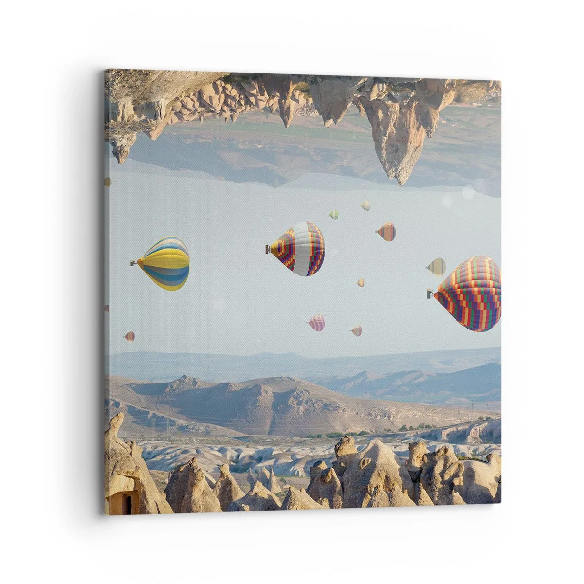 Bild auf Leinwand - Leinwandbild - Hier ist alles möglich - 70x70 cm