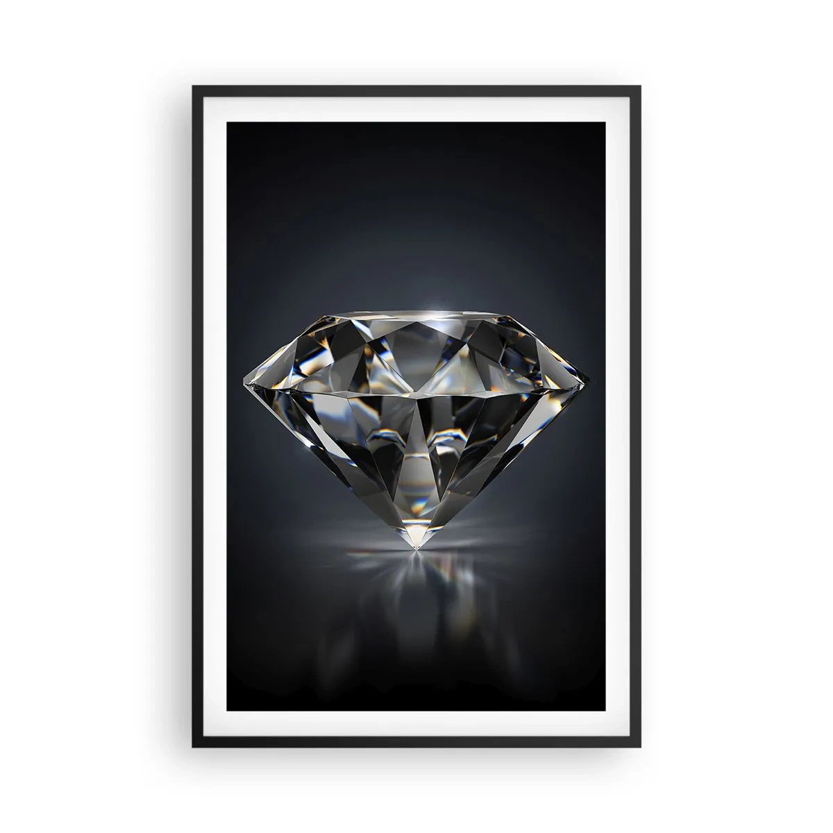 Poster in einem schwarzem Rahmen - Beste Freundin - 61x91 cm