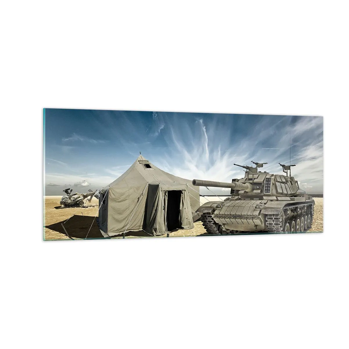 Glasbild - Bild auf glas - Ein militärischer Traum - 100x40 cm
