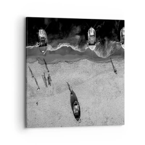 Bild auf Leinwand - Leinwandbild - Immer noch am Ufer… - 70x70 cm