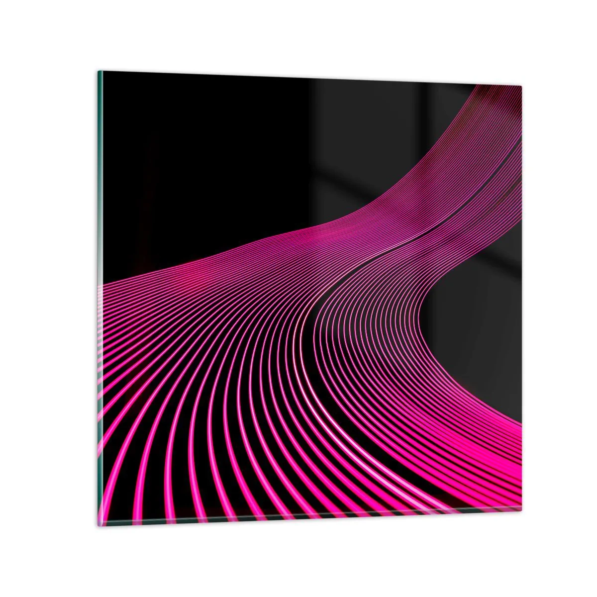 Glasbild - Bild auf glas - Allee des Lichts - 40x40 cm