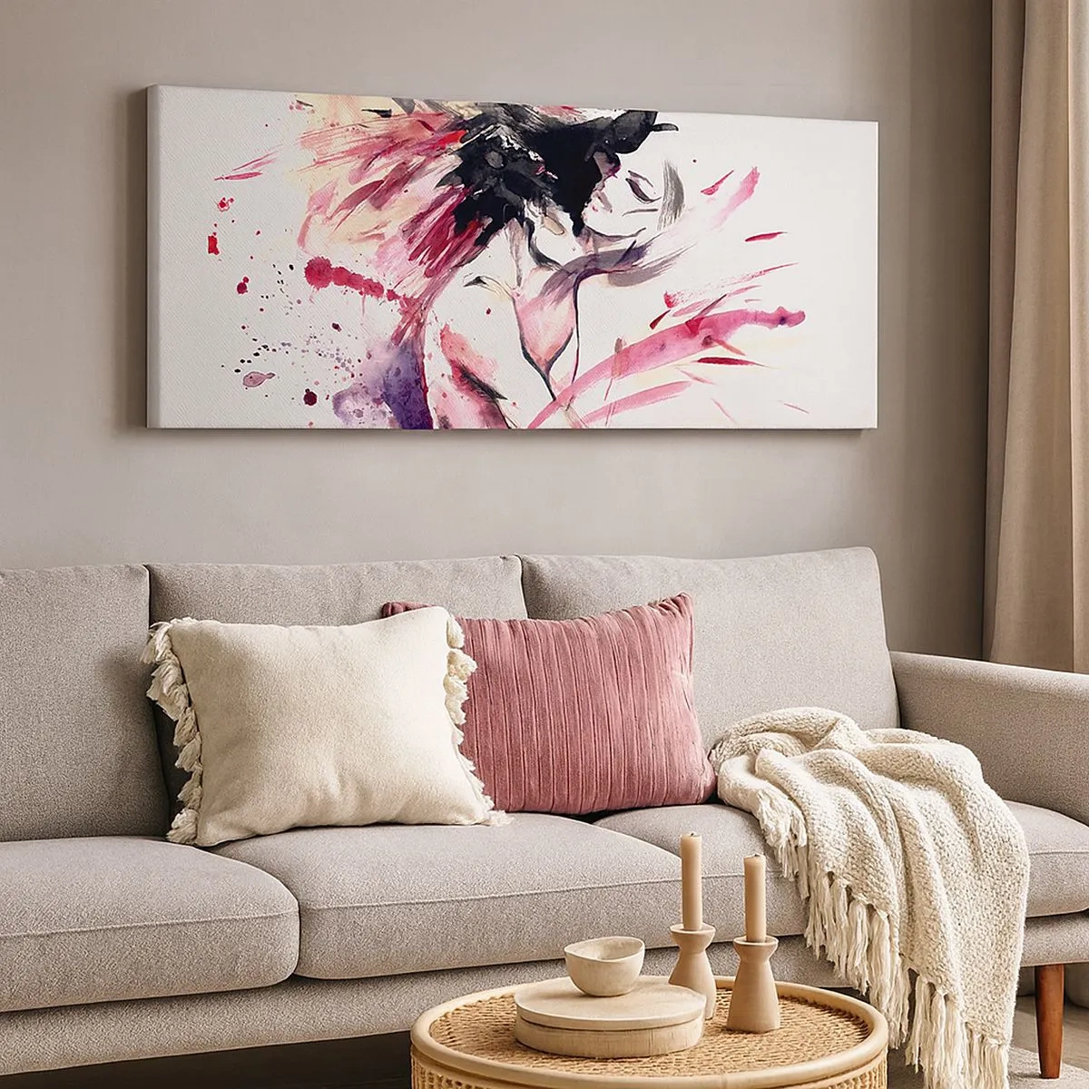 Bild auf Leinwand - Leinwandbild - Eine Liebeserfüllung - 100x40 cm