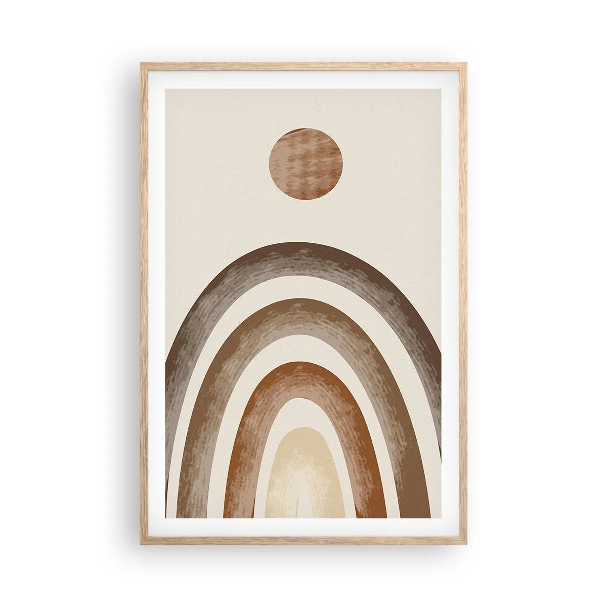 Poster in einem Rahmen aus heller Eiche - In einer weit entfernten Galaxie - 61x91 cm