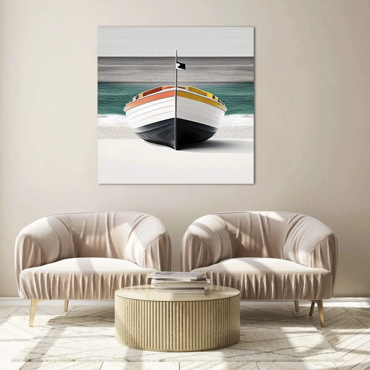 Glasbild - Bild auf glas - An seinem Platz - 70x70 cm