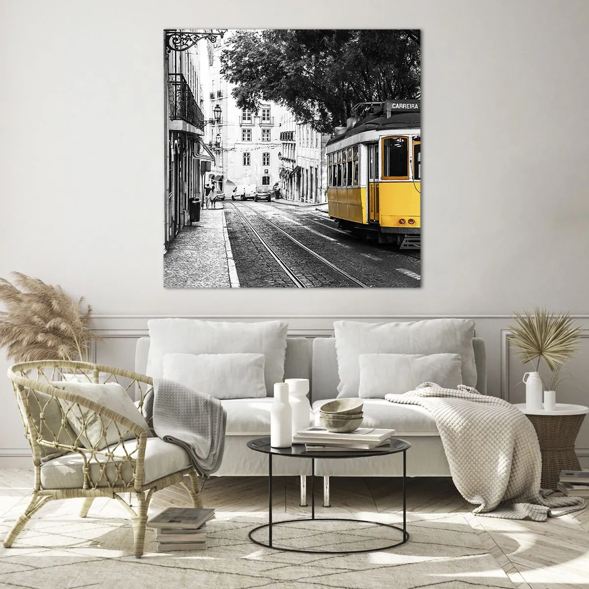 Glasbild - Bild auf glas - Und Fado im Hintergrund - 70x70 cm