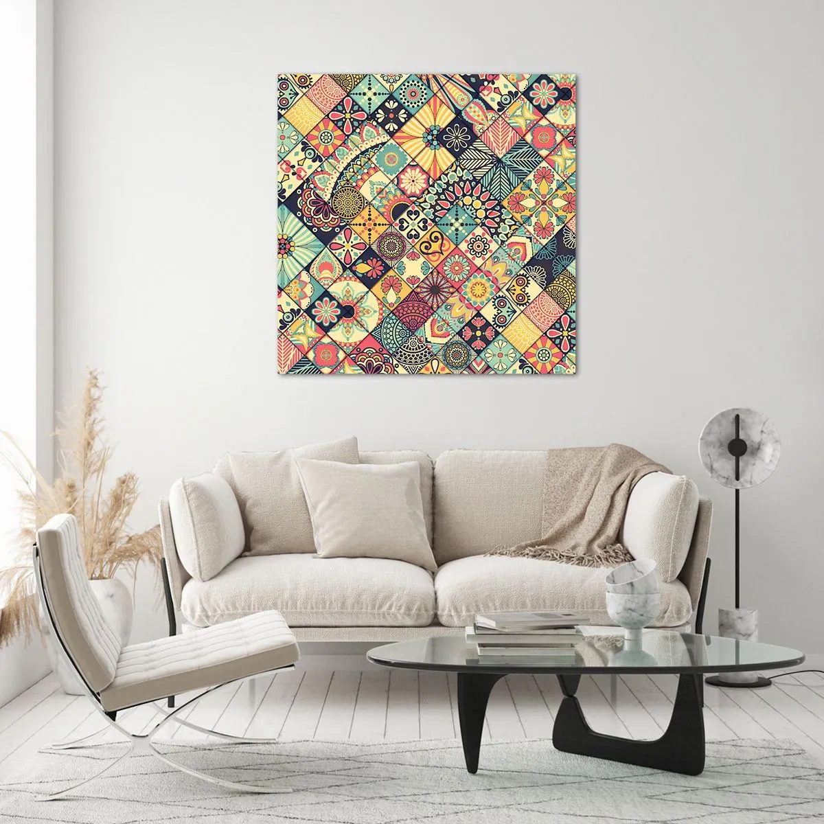 Glasbild - Bild auf glas - marokkanische Atmosphäre - 30x30 cm