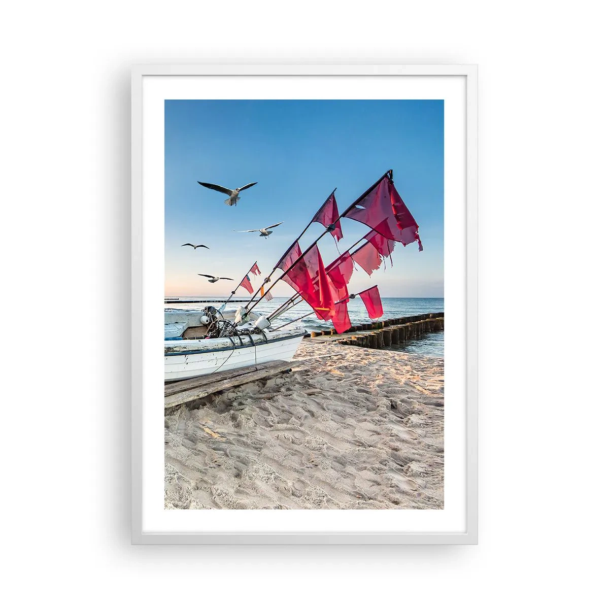 Poster in einem weißen Rahmen - Wohlverdiente Ruhe - 50x70 cm