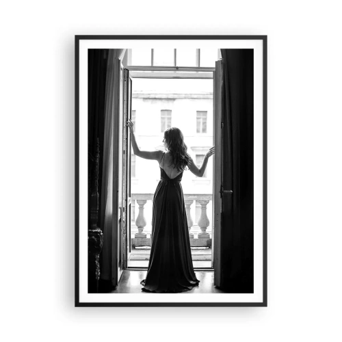 Poster in einem schwarzem Rahmen - Im großen Stil - 70x100 cm