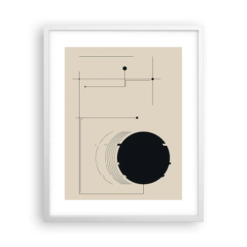 Poster in einem weißen Rahmen - Flexible und dynamische Komposition - 40x50 cm