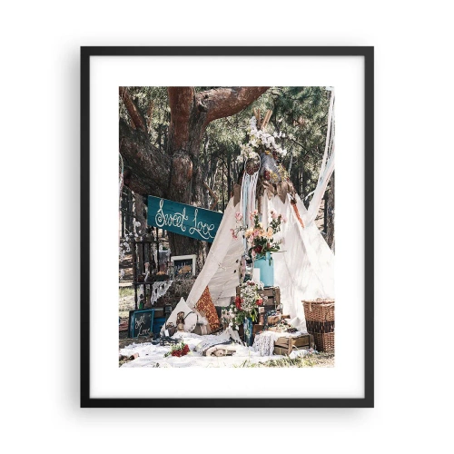 Poster in einem schwarzem Rahmen - Liebe machen ... - 40x50 cm