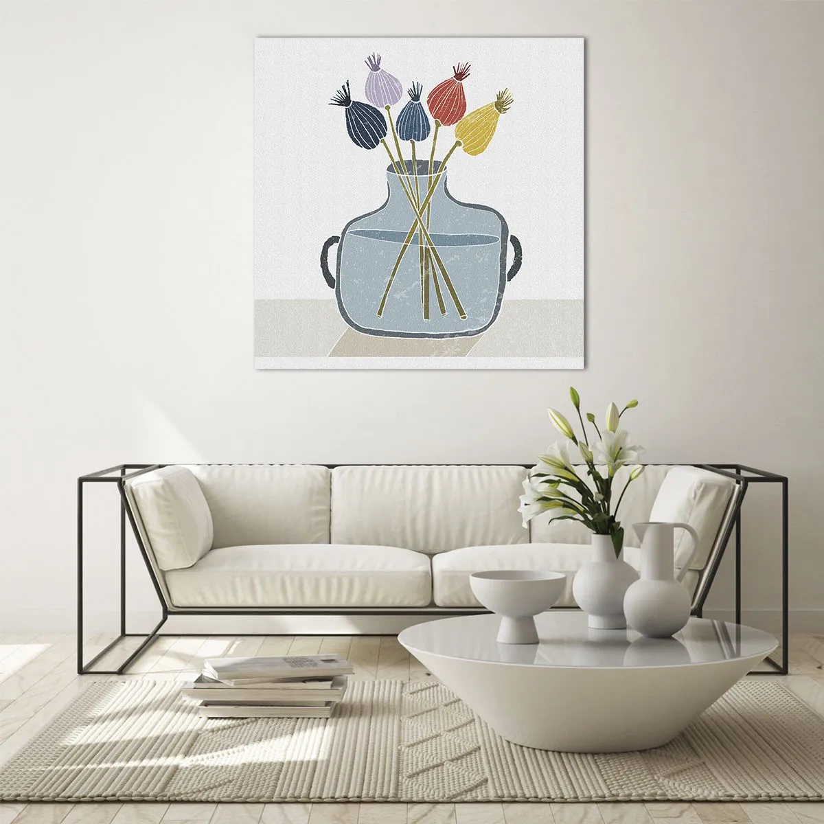 Glasbild - Bild auf glas - Es ist mucksmäuschenstill - 70x70 cm