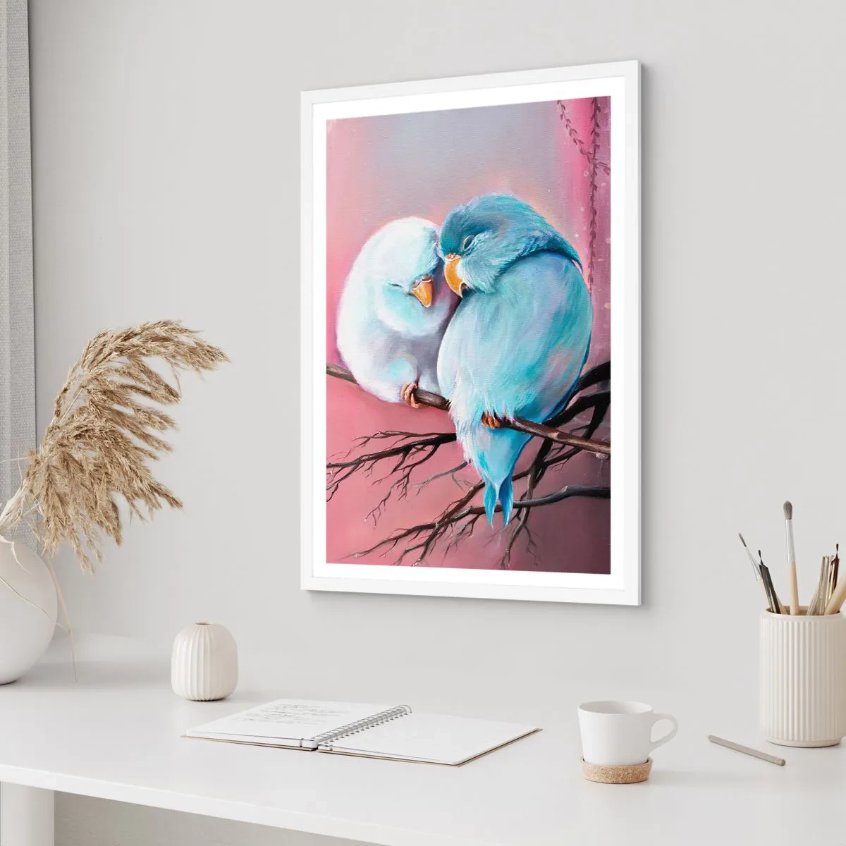 Poster in einem weißen Rahmen - Was kann ich hier hinzufügen? ... - 50x70 cm