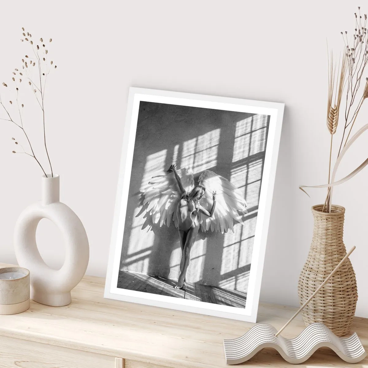 Poster in einem weißen Rahmen - Direkt vom Himmel - 50x70 cm