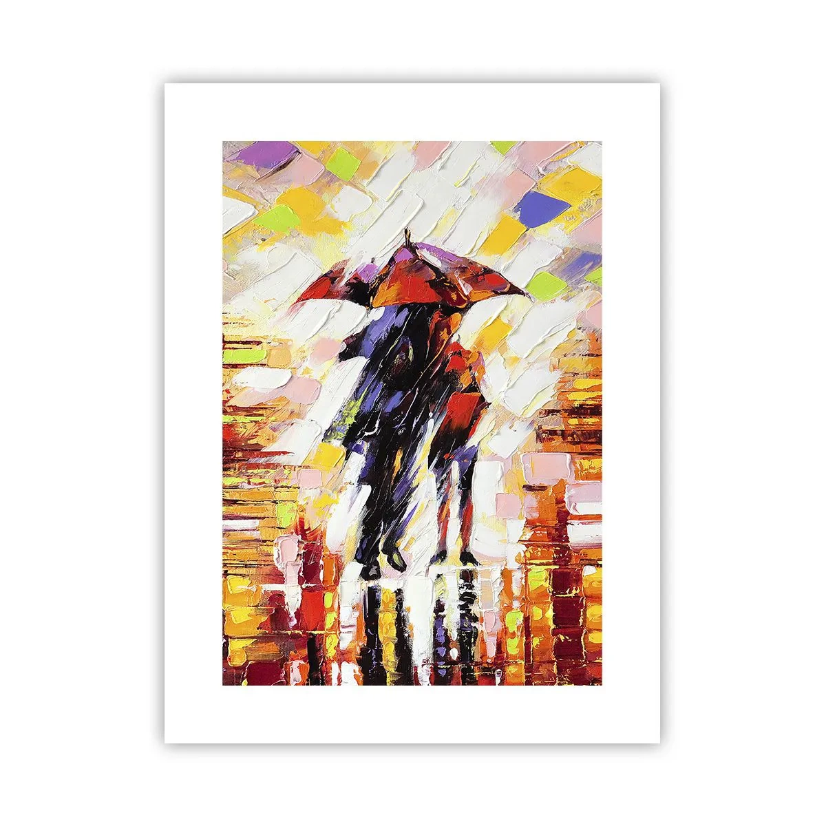 Poster - Gemeinsam durch die Nacht und den Regen - 30x40 cm