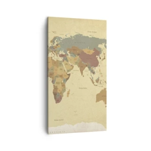 Bild auf Leinwand - Leinwandbild - Für dich - die ganze Welt - 45x80 cm