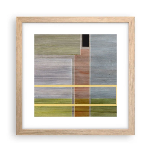 Poster in einem Rahmen aus heller Eiche - Einfach und ruhig - 30x30 cm