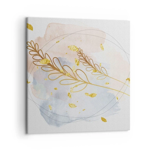Bild auf Leinwand - Leinwandbild - Goldenr Hauch - 50x50 cm