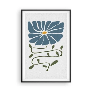 Poster in einem schwarzem Rahmen - Zweig für eine Blume - 61x91 cm