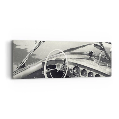 Bild auf Leinwand - Leinwandbild - Wetter für die Reichen - 90x30 cm