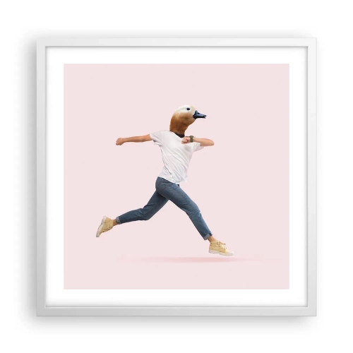Poster in einem weißen Rahmen - Eine Prise Absurdität - 50x50 cm