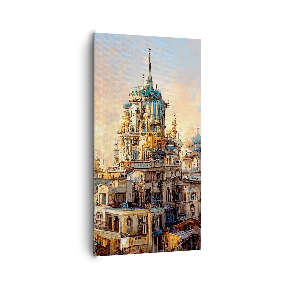 Bild auf Leinwand - Leinwandbild - Stadt der Städte - 65x120 cm