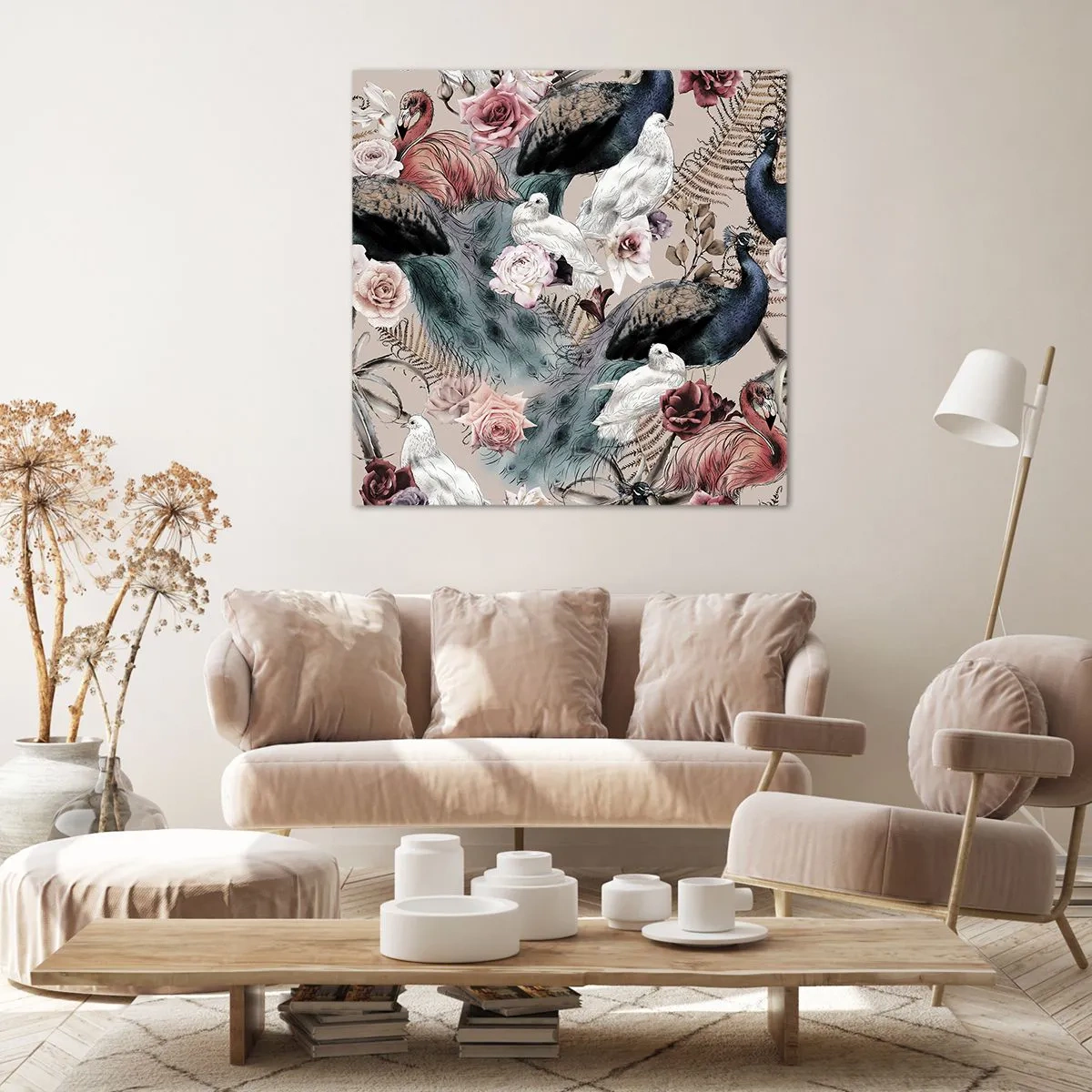 Bild auf Leinwand - Leinwandbild - Im Schlossgarten - 30x30 cm