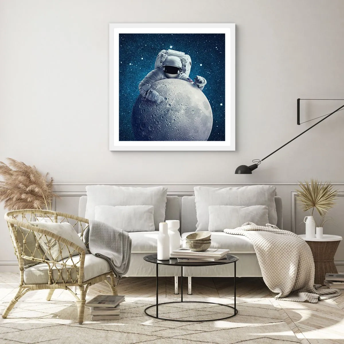 Poster in einem weißen Rahmen - Weltraumjoker - 50x50 cm
