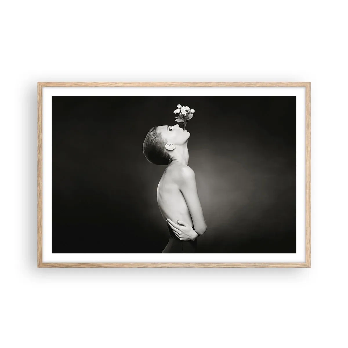 Poster in einem Rahmen aus heller Eiche - Exzentrische Eleganz - 91x61 cm