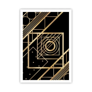 Poster - Goldene Geometrie - 70x100 cm