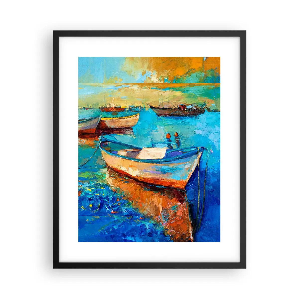Poster in einem schwarzem Rahmen - In der südlichen Bucht - 40x50 cm