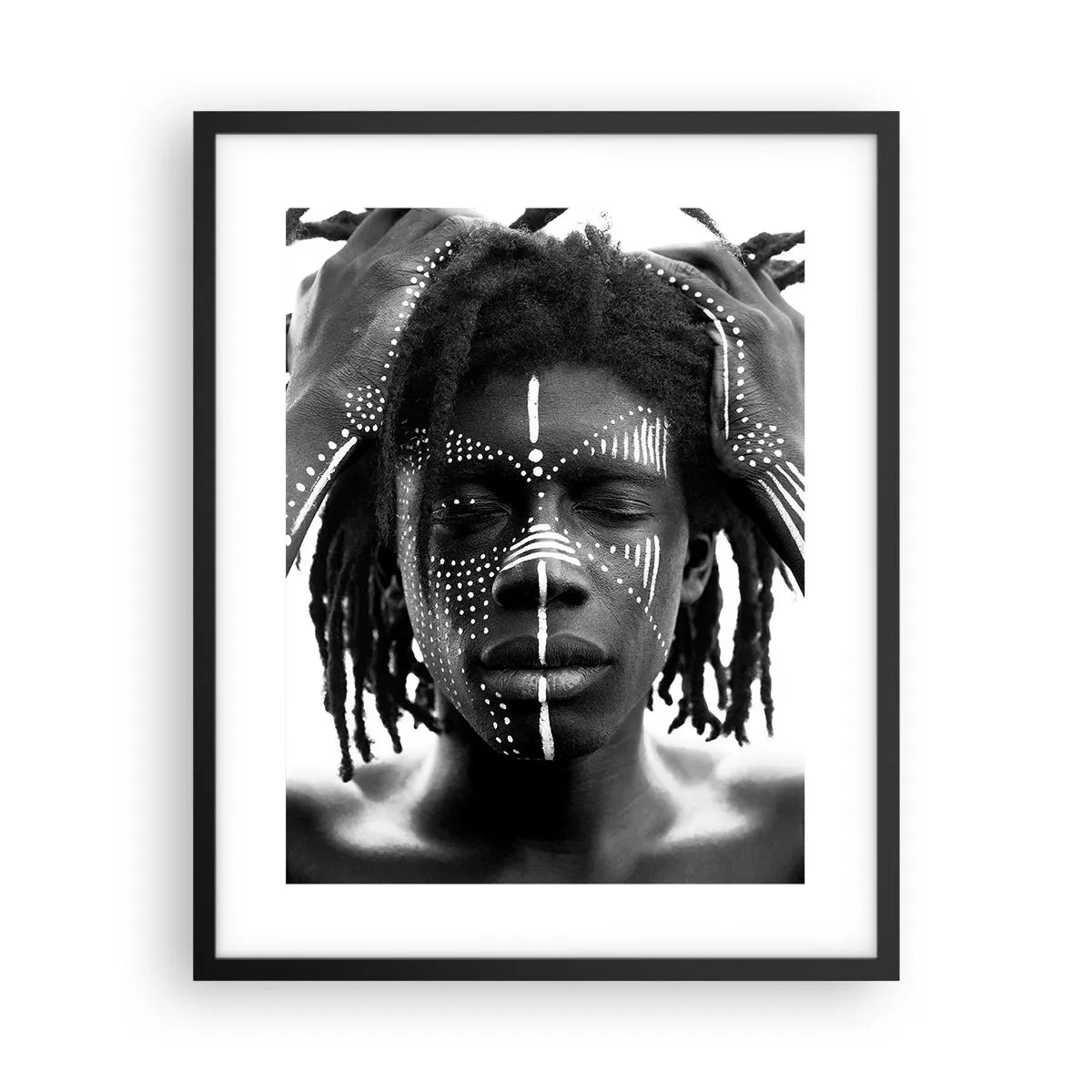 Poster in einem schwarzem Rahmen - Wo bist du? - 40x50 cm