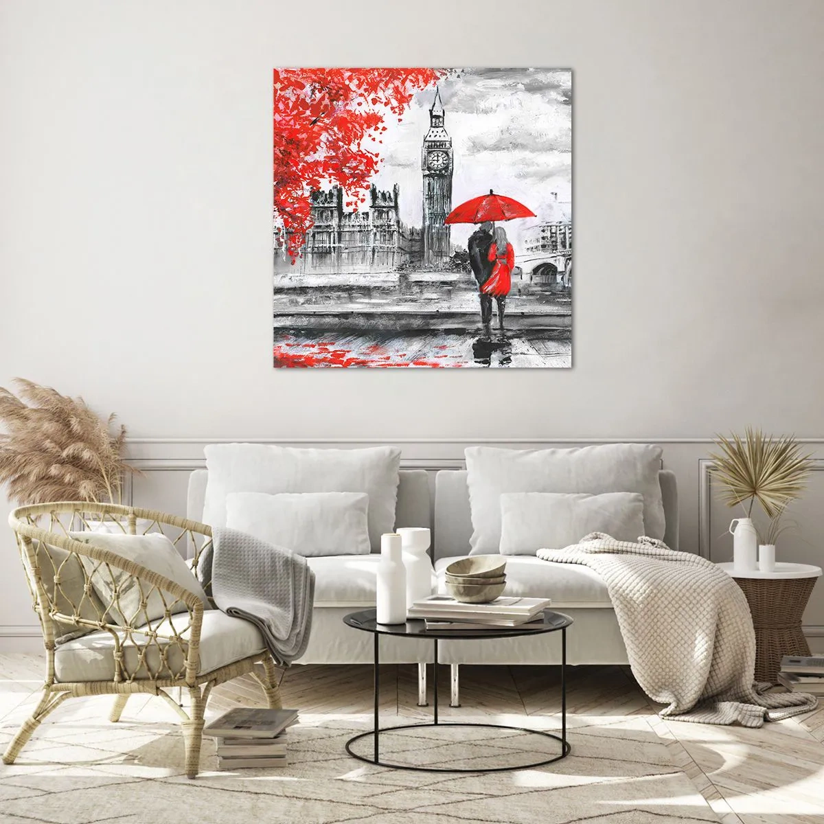 Glasbild - Bild auf glas - Verliebt in London - 30x30 cm