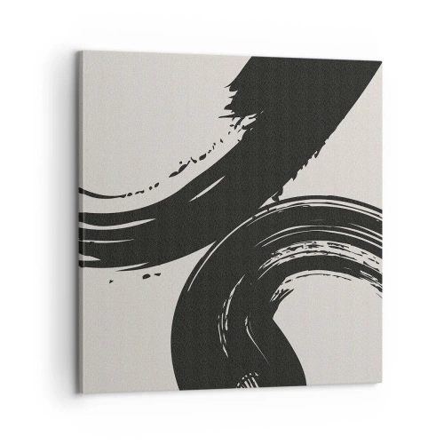 Bild auf Leinwand - Leinwandbild - Ausladend und kreisförmig - 60x60 cm