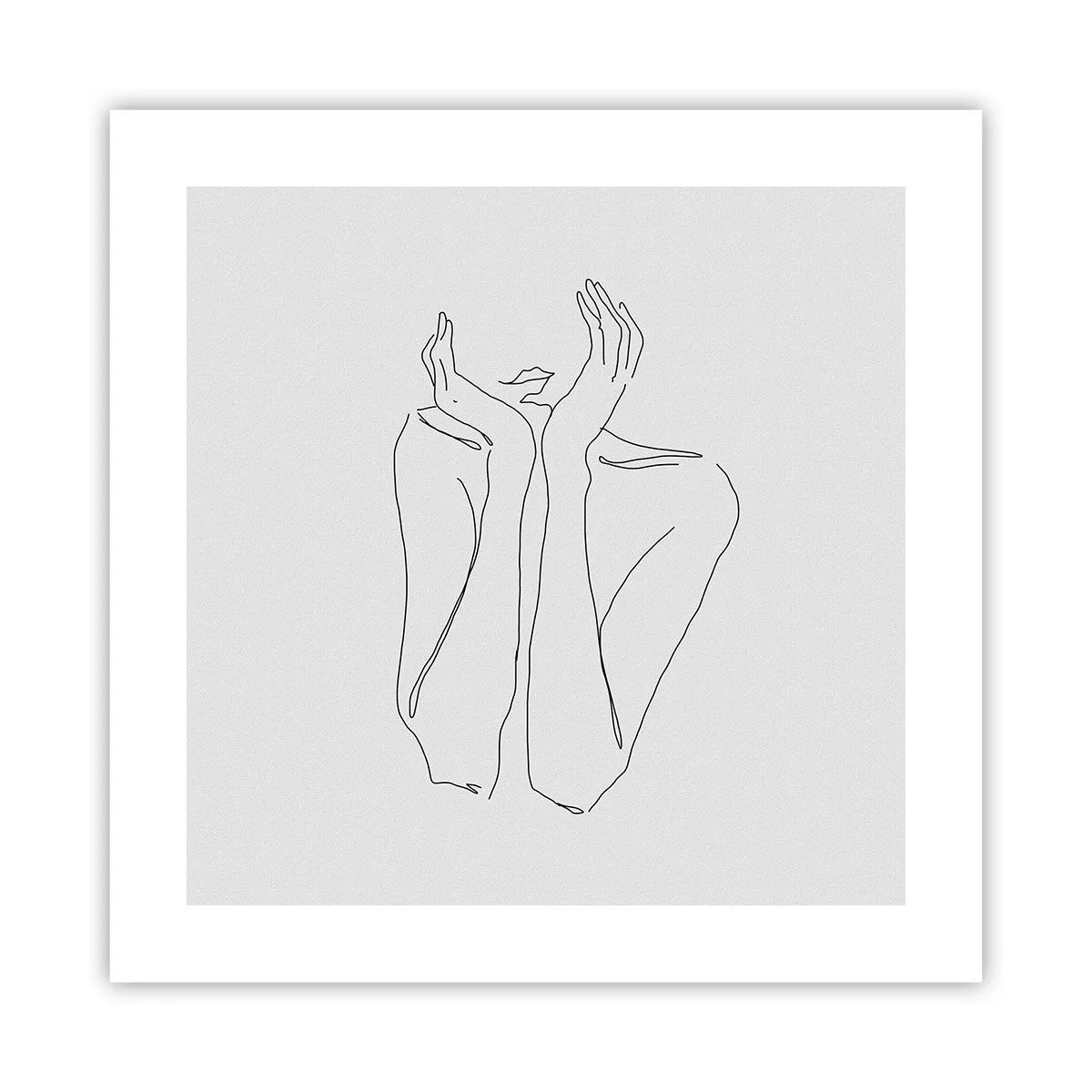 Poster - Wovon Mädchen träumen - 40x40 cm