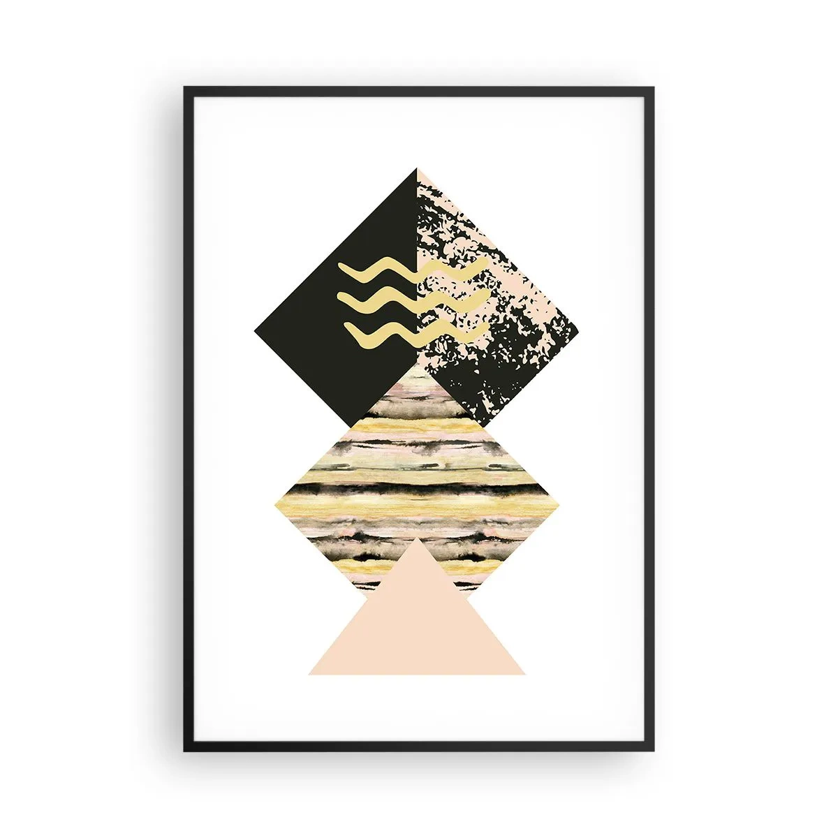 Poster in einem schwarzem Rahmen - Es ist nicht so einfach - 70x100 cm