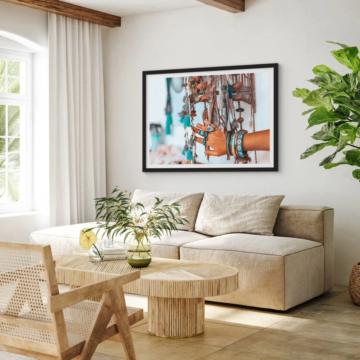 Poster in einem schwarzem Rahmen - Lokale Schätze - 40x30 cm