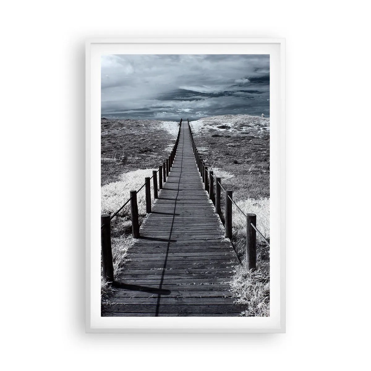 Poster in einem weißen Rahmen - Direkt ans Ufer - 61x91 cm