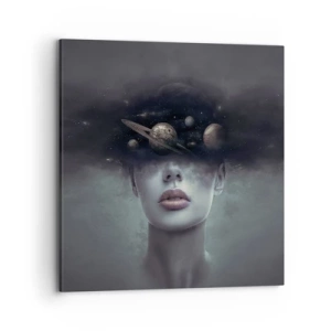 Bild auf Leinwand - Leinwandbild - Und die Planeten spielen verrückt ... - 70x70 cm