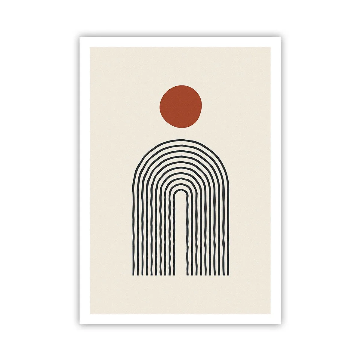 Poster - Magnetismus von Formen und Farben - 70x100 cm
