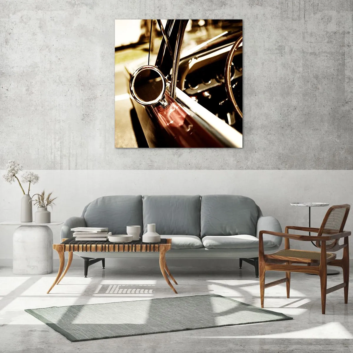 Glasbild - Bild auf glas - Ein Auto mit Seele - 60x60 cm