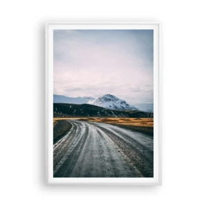Poster in einem weißen Rahmen - Im isländischen Flair - 70x100 cm